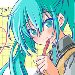 This is a pixiv picture whose title is 方程式.