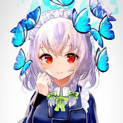 This is a pixiv picture whose title is 咲夜さん.