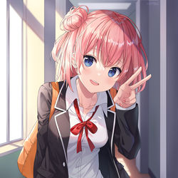 This is a pixiv picture whose title is Y U I 💕.