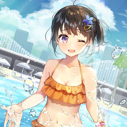 This is a pixiv picture whose title is 冷たくて気持ちいですねっ！.