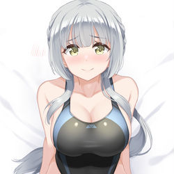 This is a pixiv picture whose title is 競泳水着ヒメ.
