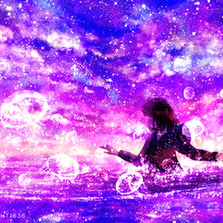 This is a pixiv picture whose title is Breaking Dawn.