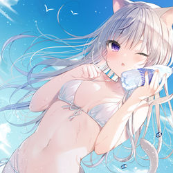 This is a pixiv picture whose title is 夏.