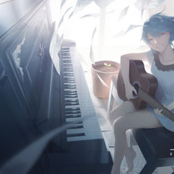This is a pixiv picture whose title is 「8月31日」.
