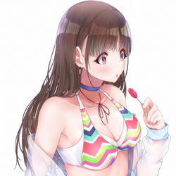 This is a pixiv picture whose title is 水着ちょこ.