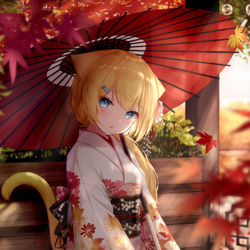 This is a pixiv picture whose title is 秋の日.