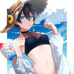 This is a pixiv picture whose title is 夏.