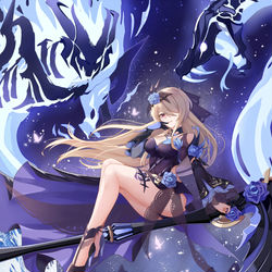 This is a pixiv picture whose title is 丽塔·失落迷迭角色卡.