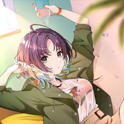 This is a pixiv picture whose title is 浅倉透.