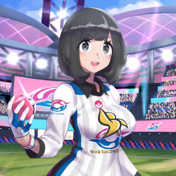 This is a pixiv picture whose title is ミヅキ in シュートスタジアム.