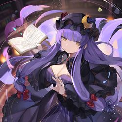 This is a pixiv picture whose title is 黒曜パチェ.