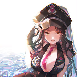 This is a pixiv picture whose title is 殺生院キアラ(水着).