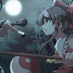 This is a pixiv picture whose title is 永夜の報い.