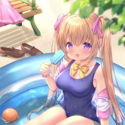 This is a pixiv picture whose title is ぷらいべーとびーちっ！.
