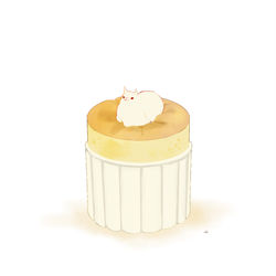 This is a pixiv picture whose title is スフレねこ.