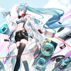 This is a pixiv picture whose title is MIKU Happy birthday 2020.