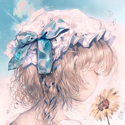 This is a pixiv picture whose title is Blue Sky.