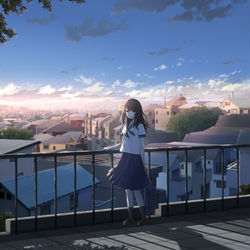 This is a pixiv picture whose title is favorite place.