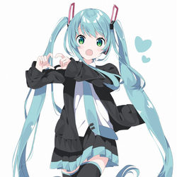 This is a pixiv picture whose title is みくみく.