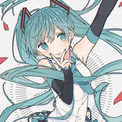 This is a pixiv picture whose title is ミク誕.