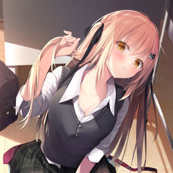 This is a pixiv picture whose title is 「今なら誰も来ないよ…？」.