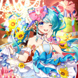 This is a pixiv picture whose title is 【ミクコレ】13th Birthday!.