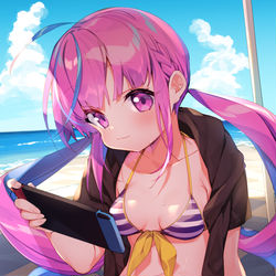 This is a pixiv picture whose title is ⚓夏⚓.