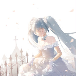 This is a pixiv picture whose title is 初音.