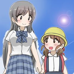 This is a pixiv picture whose title is お姉ちゃんと夏休み.