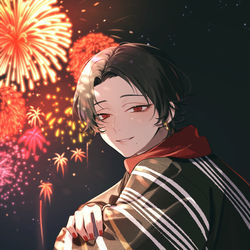 This is a pixiv picture whose title is 花火.