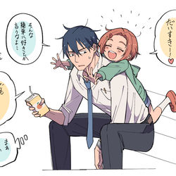 This is a pixiv picture whose title is プロデューサーに好きと言ってみた(創作P).