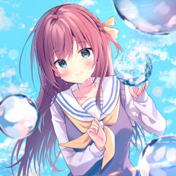 This is a pixiv picture whose title is 泡沫のキミは.