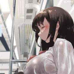 This is a pixiv picture whose title is スヤスヤJK.