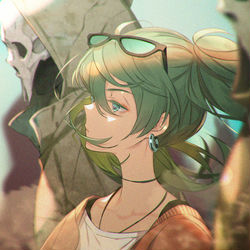 This is a pixiv picture whose title is ミクさん.