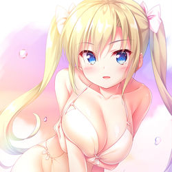 This is a pixiv picture whose title is 晩夏の水着.