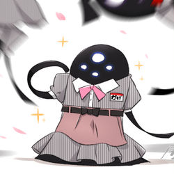 This is a pixiv picture whose title is コラボ先の衣装を着た影ちゃん.