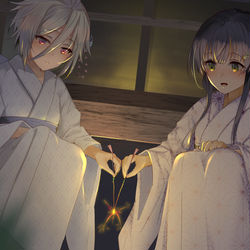 This is a pixiv picture whose title is 線香花火.