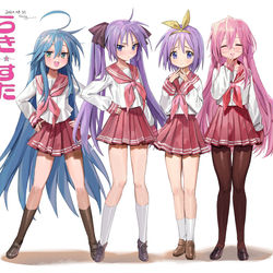 This is a pixiv picture whose title is らき☆すた.