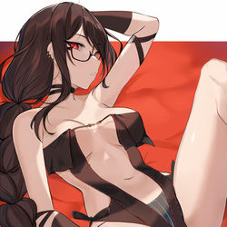This is a pixiv picture whose title is 虞美人.