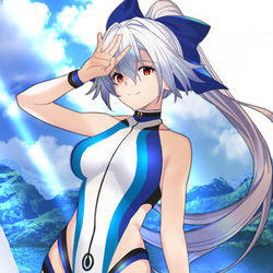 This is a pixiv picture whose title is 巴御前　水着.