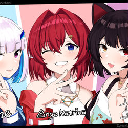 This is a pixiv picture whose title is さんばか.