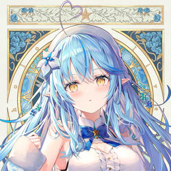 This is a pixiv picture whose title is 雪花ラミィ.