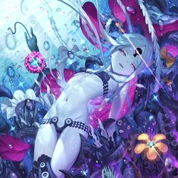 This is a pixiv picture whose title is アビーと納涼［深淵］.