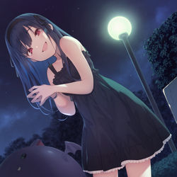 This is a pixiv picture whose title is サキュバスリナに甘～く攻められちゃう夜.