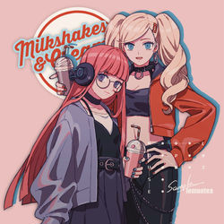 This is a pixiv picture whose title is Futaba & Ann🍹.