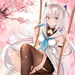 This is a pixiv picture whose title is 补档 白上吹雪.
