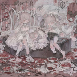 This is a pixiv picture whose title is 祭壇.
