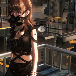 This is a pixiv picture whose title is 废土.