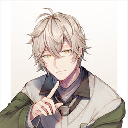 This is a pixiv picture whose title is 生徒会長.
