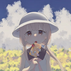 This is a pixiv picture whose title is 杏.